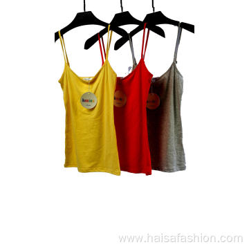 Factory wholesale Ladies Solid Color Tank Top